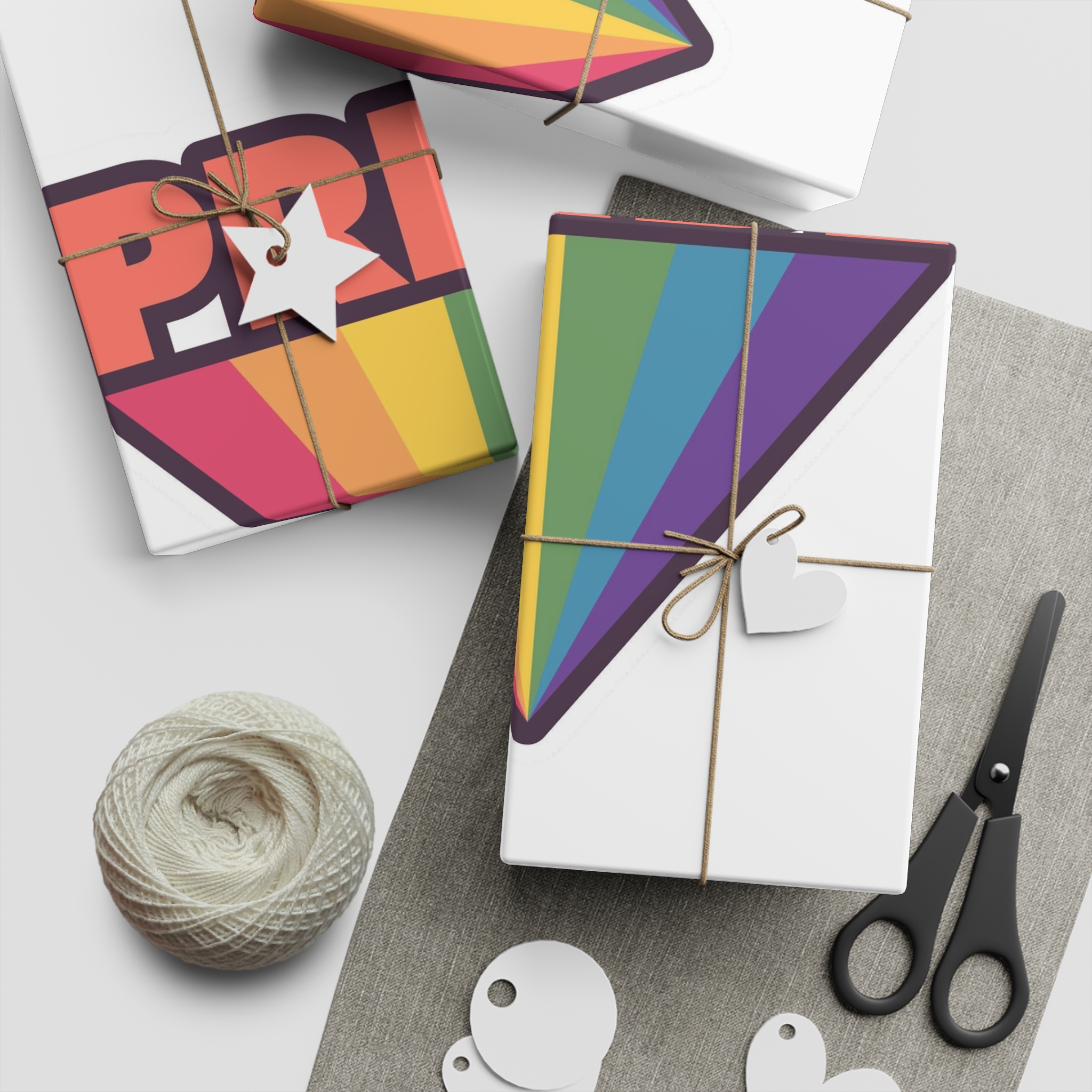 Pride With Rainbow1 Gift Wrapping Paper Sheets 1pc - Image 2