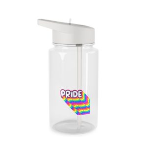 Pride Text Lettering Pride Month Celebration Poster Tritan Water Bottle