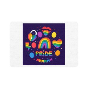 Hand Drawn Elements Collection Pride Month Celebration Pet Food Mat 12x18