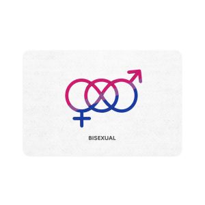Bisexual Orientation Identity Symbol Pet Food Mat 12x18