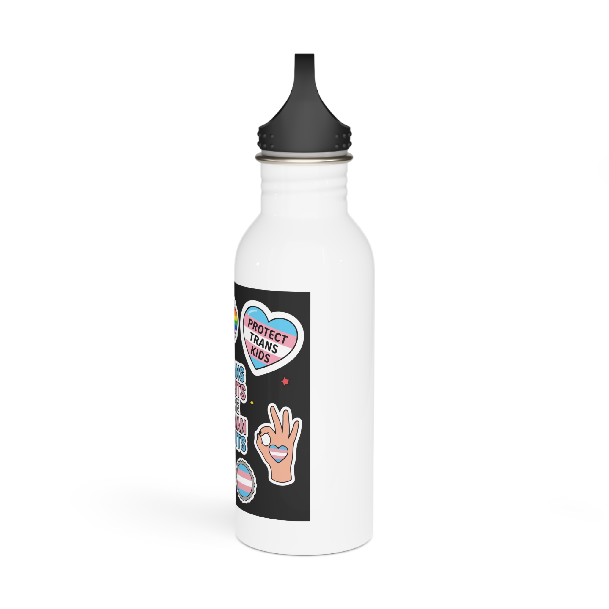 Lesbian Pride Design 33FA21 Stainless Steel Water Bottle - Image 4