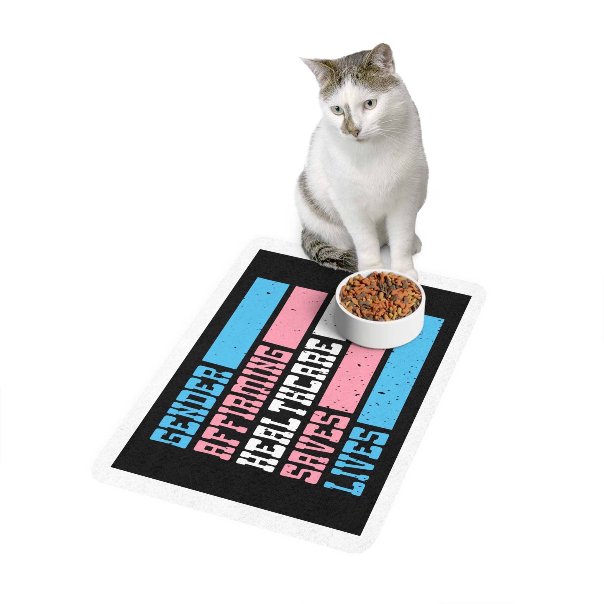 Poster With Words Order It Pet Food Mat 12x18 - Image 3
