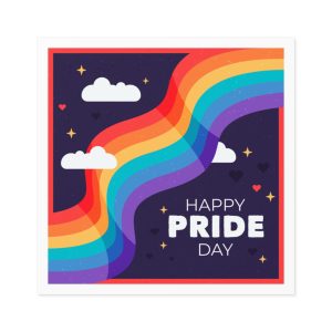 Rainbow Flag Pride Day Laminate Stickers Square