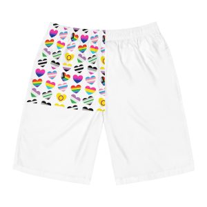 Vector Seamless Pattern Gender Lgbt Flag Heart (1) Mens Board Shorts Aop
