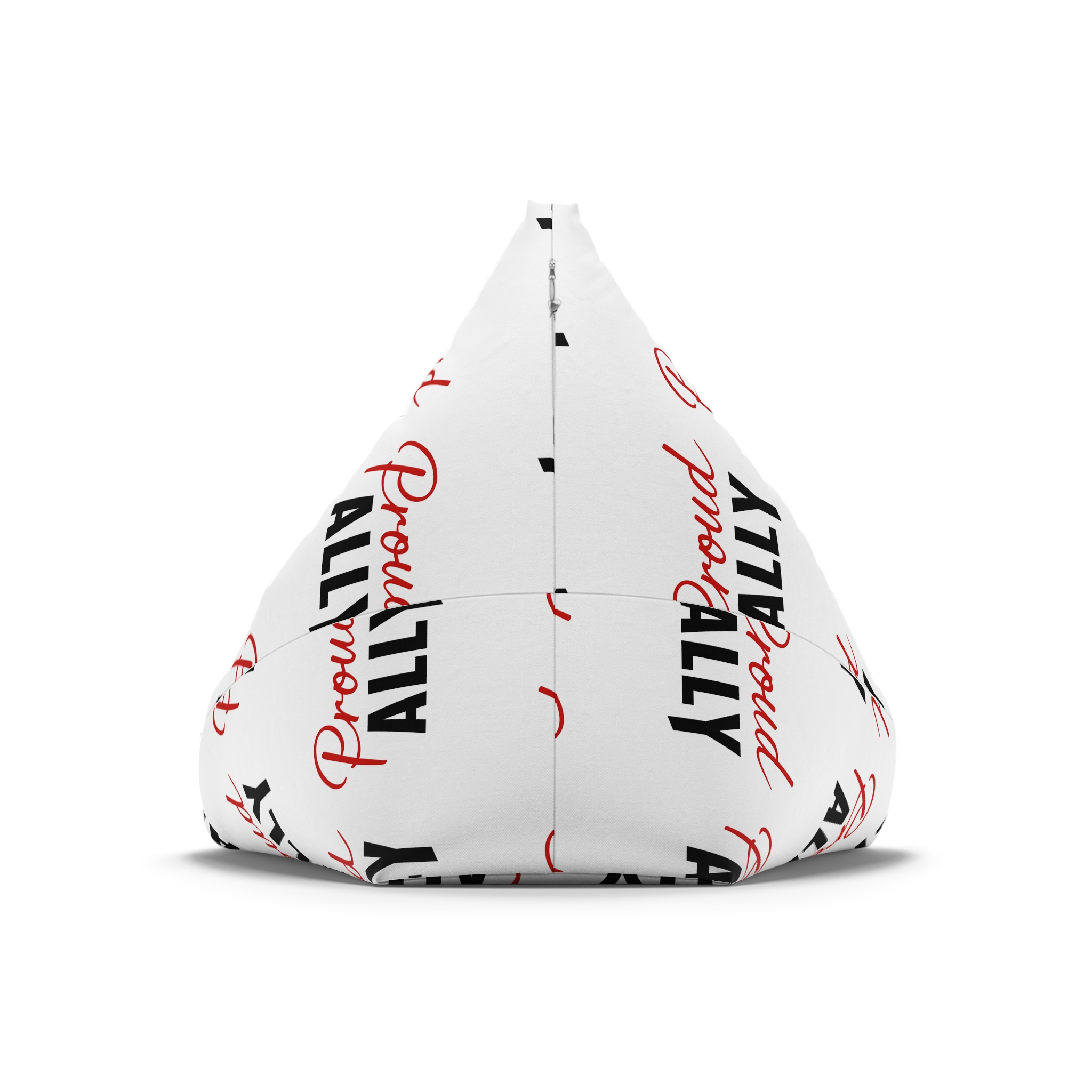 Proud Ally T Shirt Design Isolated White Background Bean Bag Chair Cover - Image 6