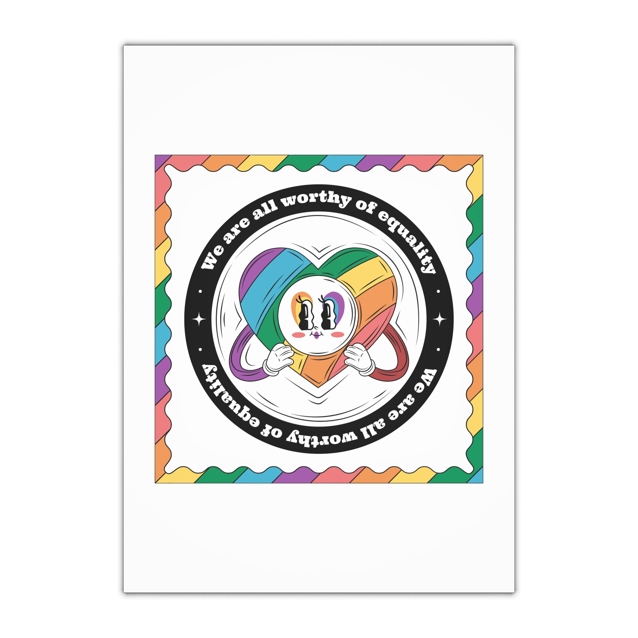 Hand Drawn Illustration Pride Month Celebration(3) Gift Wrapping Paper Sheets 1pc
