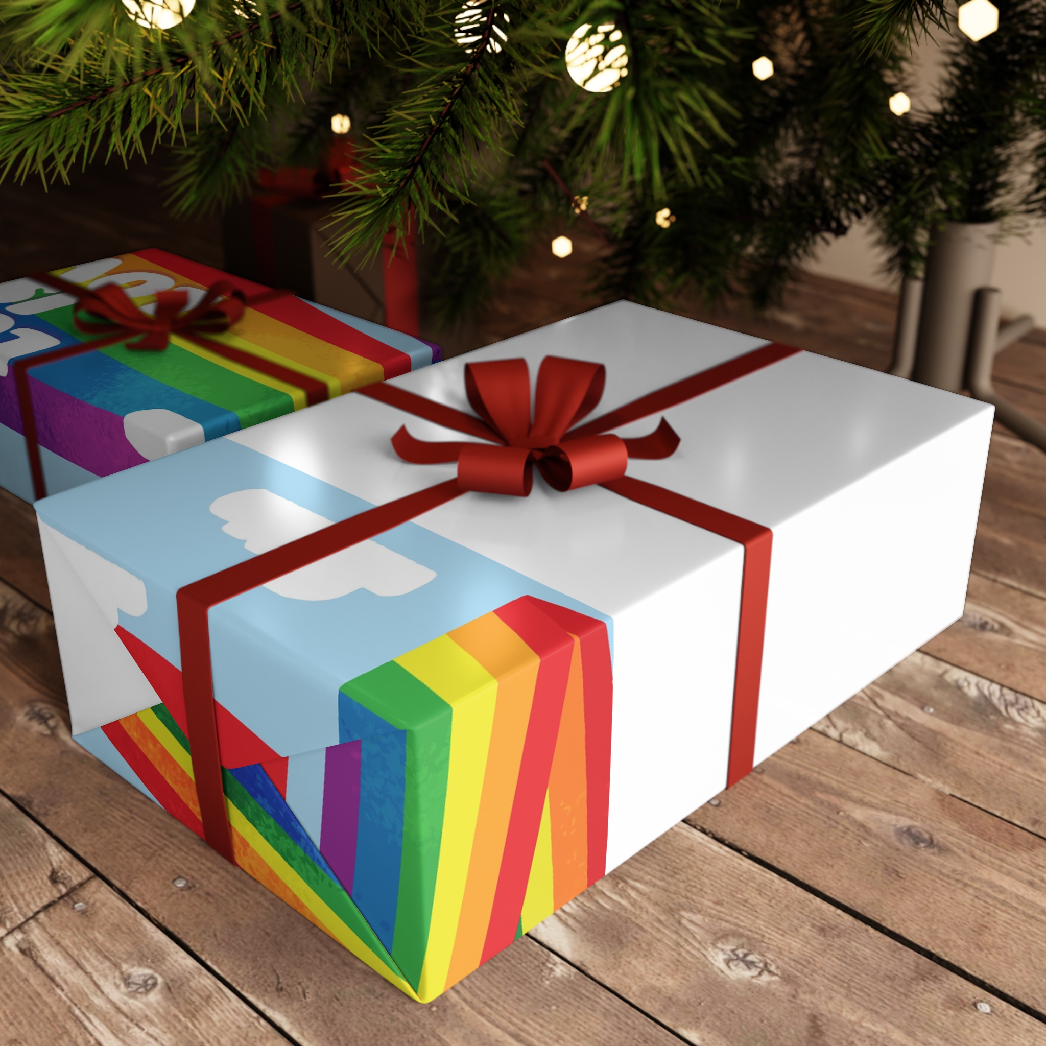 Beautiful Pride Day Flag Concept Gift Wrapping Paper Sheets 1pc - Image 3