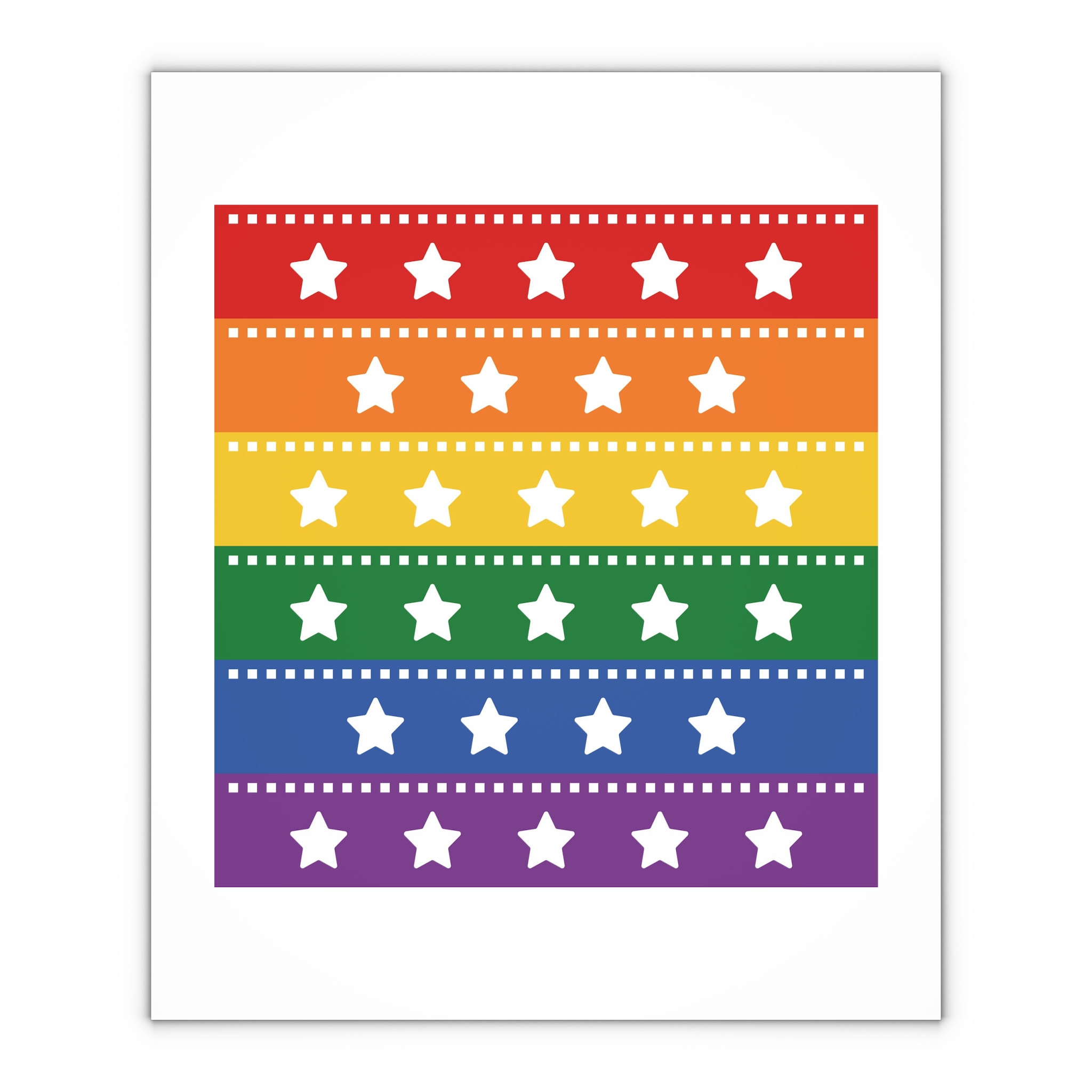 Lgbt Pride Month June Lesbian Gay Bisexual Transgender Lgbtq Flag Rainbow Vector(4) Gift Wrapping Paper Sheets 1pc - Image 4