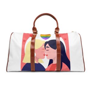 Lesbian Pride Design 2D6E26 Waterproof Travel Bag