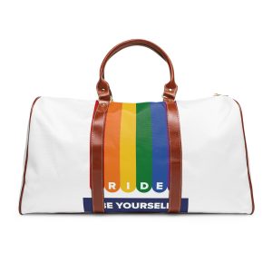 Lgbt Pride Month June Lesbian Gay Bisexual Transgender Lgbtq Flag Rainbow Vector Waterproof Travel Bag