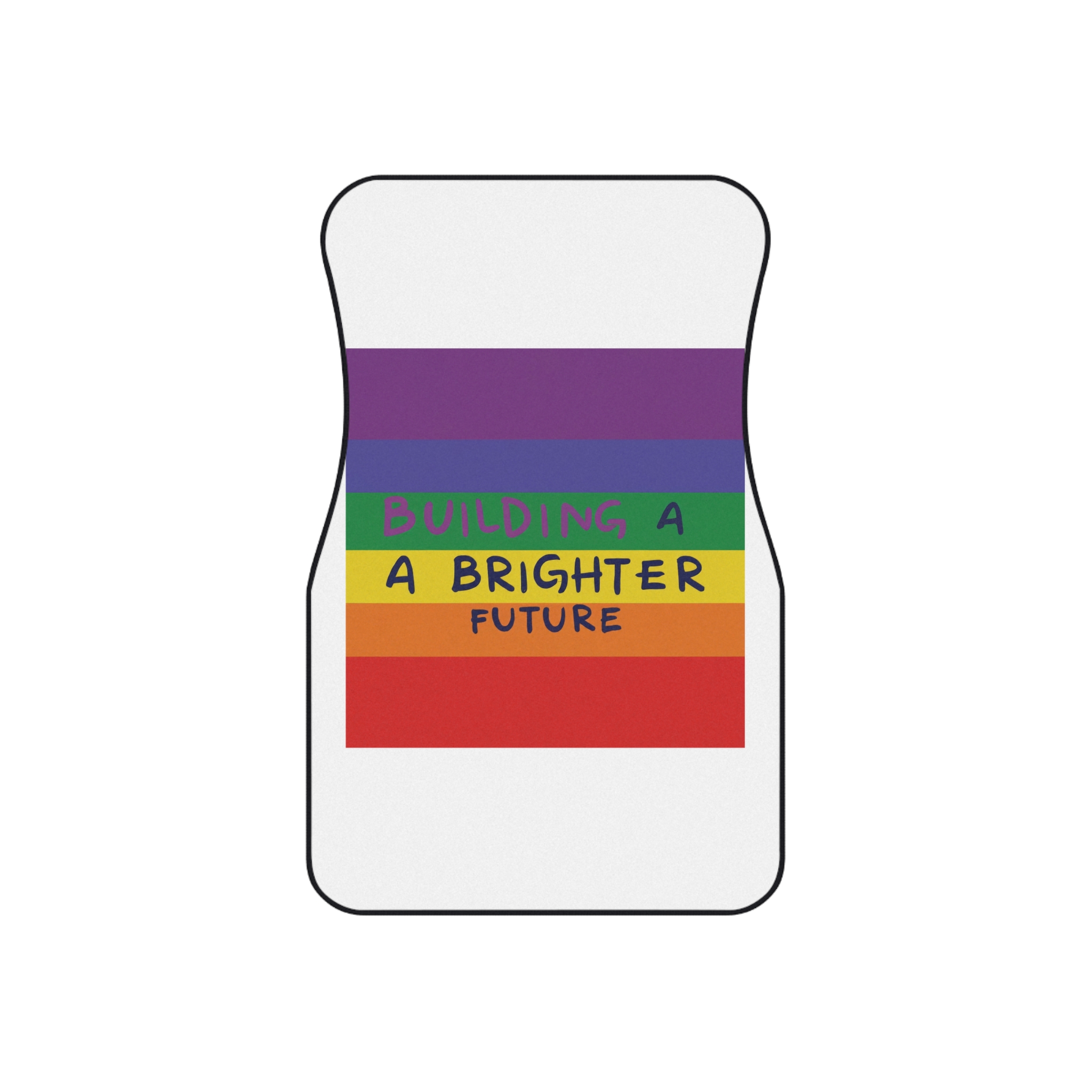 Rainbow Lgbt Flag Vector Illustration Pride Month Rainbow Lgbt Flag Vector Illustration Pri Car Mats Set Of 4 - Image 2