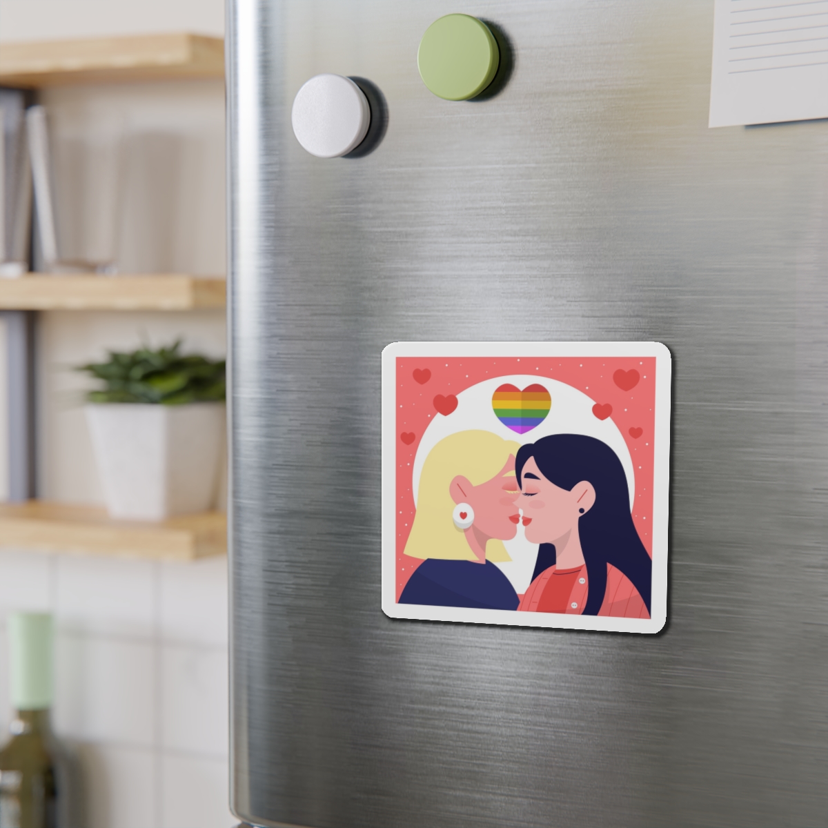 Lesbian Pride Design 2D6E26 Die Cut Magnets - Image 9
