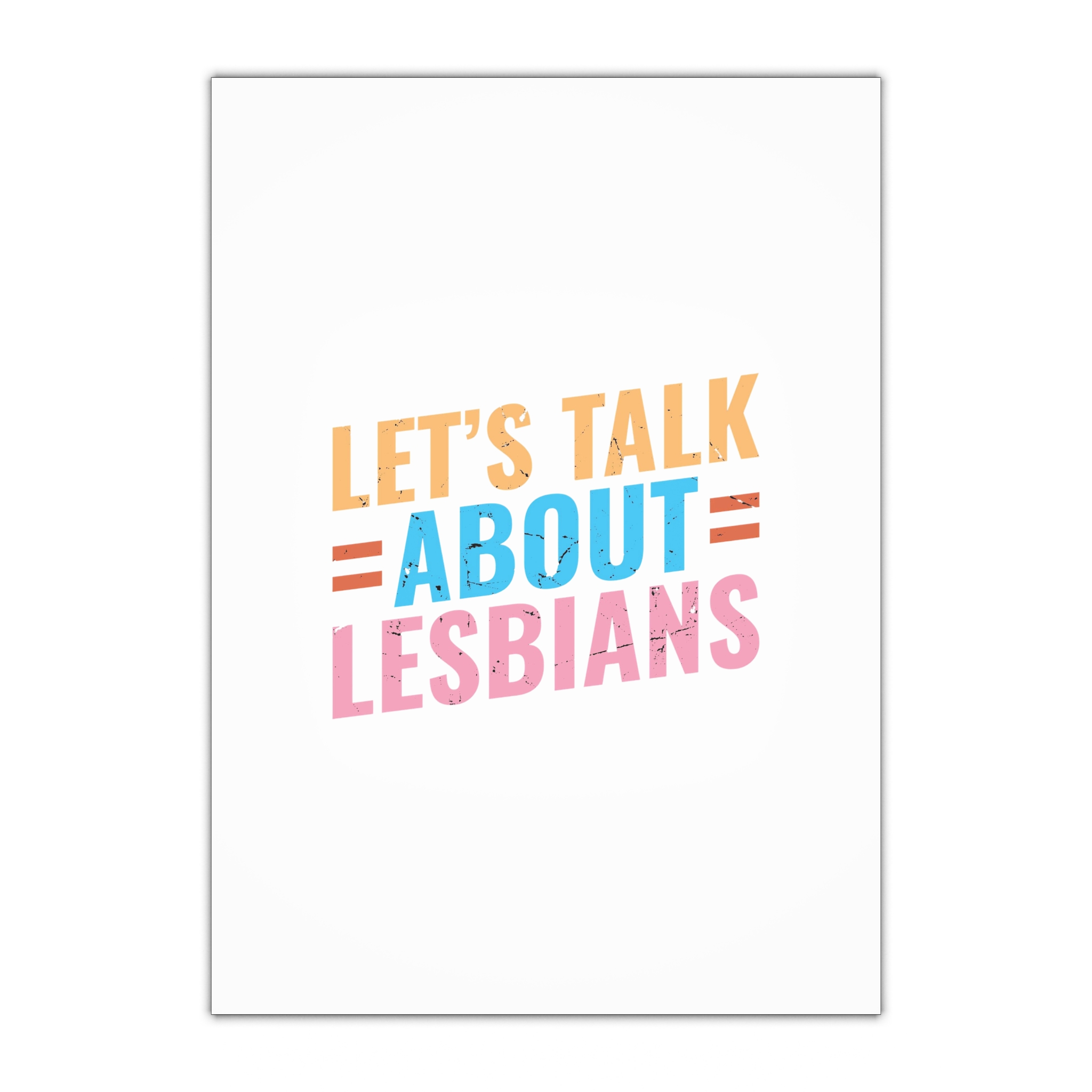 Lets Talk About Lesbians Gift Wrapping Paper Sheets 1pc