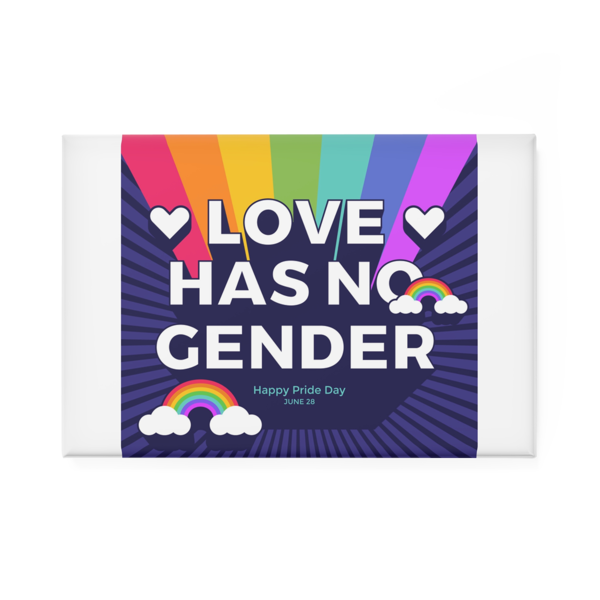 Pride Day Concept(3) Button Magnet Rectangle 1 And 10 Pcs - Image 5