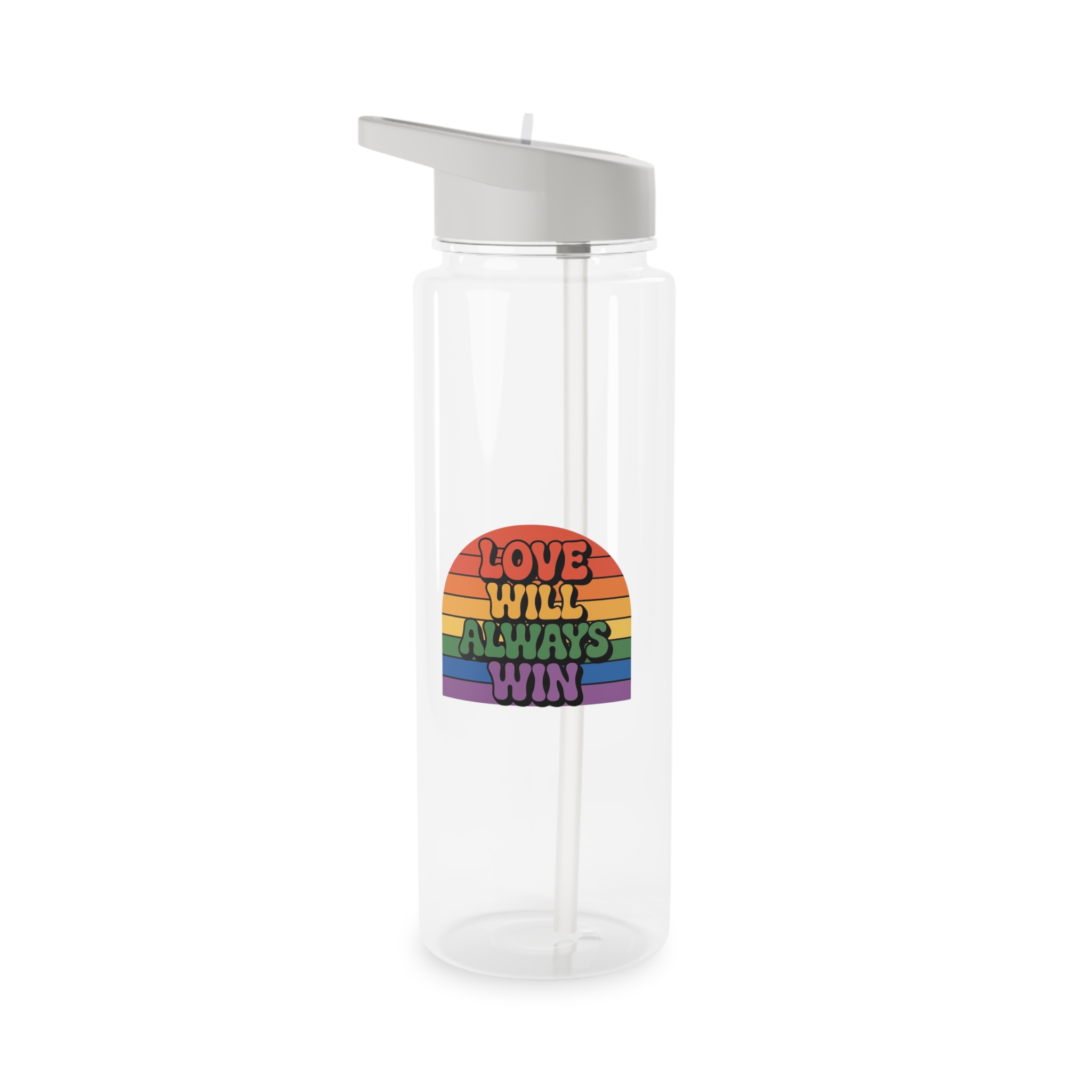 Love Will Always Win Pride Celebration Tritan Water Bottle - Image 5