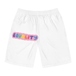Lgbt Sticker Pack White Background Lgbtq Set Symbol Lgbt Pride Community Rainbow Elements Vector Hand Draw Illustration Hand Drawn Lettering(1) Mens Board Shorts Aop