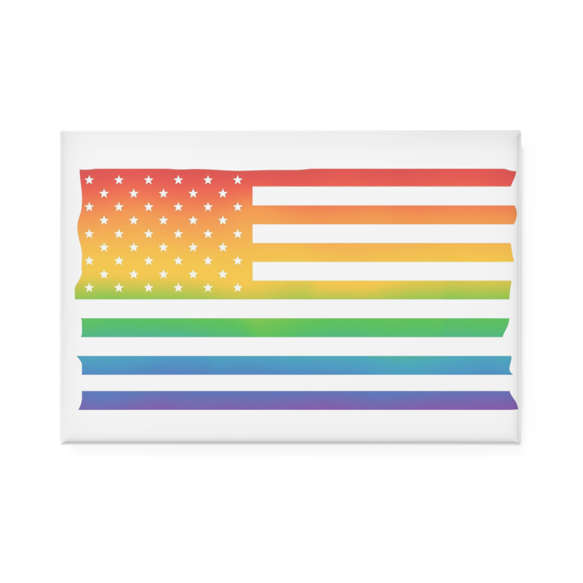 Pride Month America Concept Us Pride Month Flag1 Button Magnet Rectangle 1 And 10 Pcs - Image 5