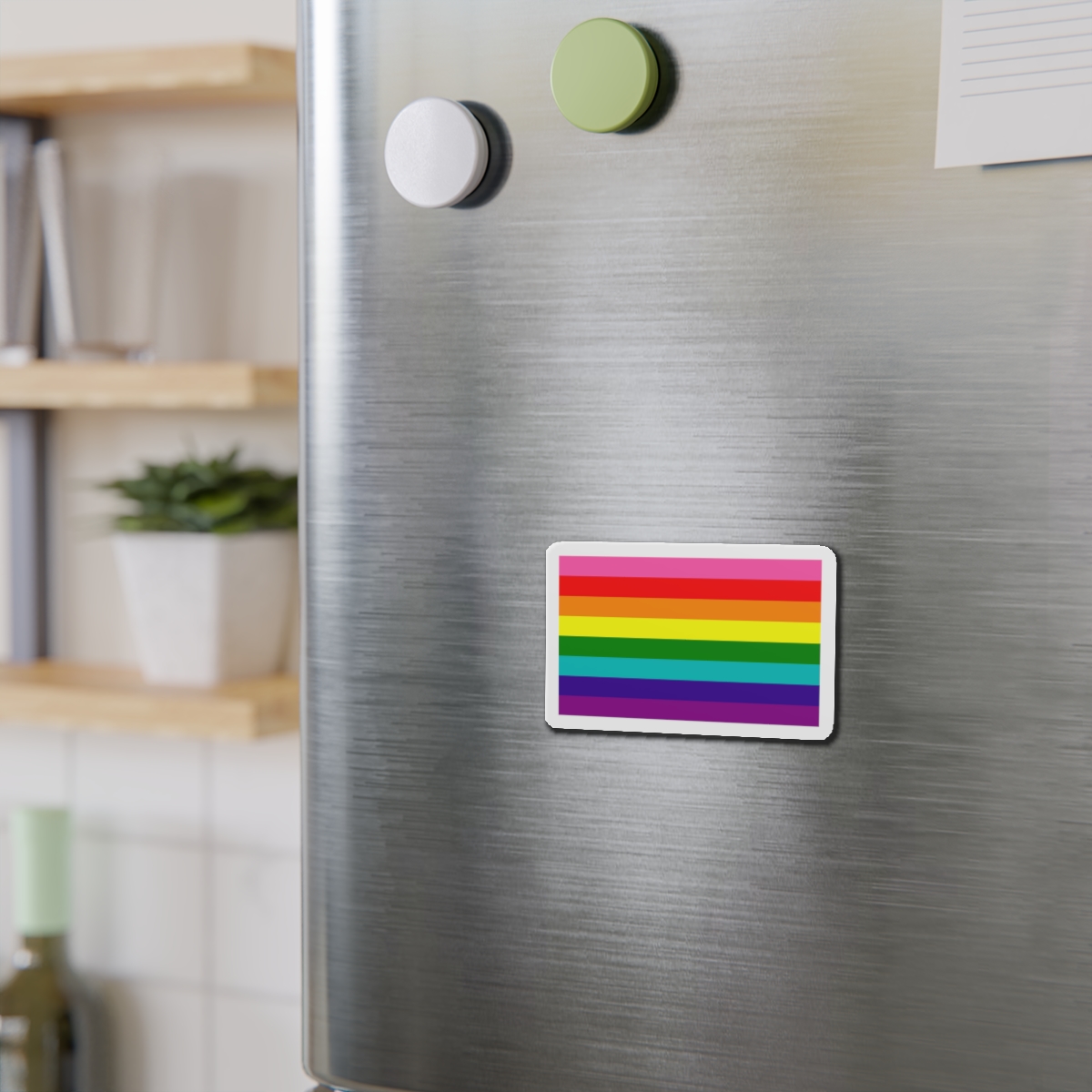 Gay Flag Rainbow Lgbt Pride Flag Global Symbol Equality Diversity Lgbtq Rights Love Acceptance Publi Die Cut Magnets - Image 6