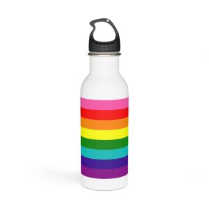 Gay Flag Rainbow Lgbt Pride Flag Global Symbol Equality Diversity Lgbtq Rights Love Acceptance Publi Stainless Steel Water Bottle