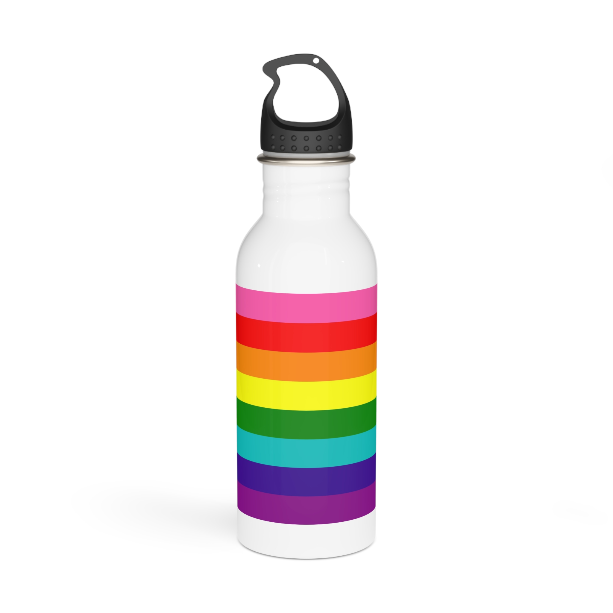 Gay Flag Rainbow Lgbt Pride Flag Global Symbol Equality Diversity Lgbtq Rights Love Acceptance Publi Stainless Steel Water Bottle
