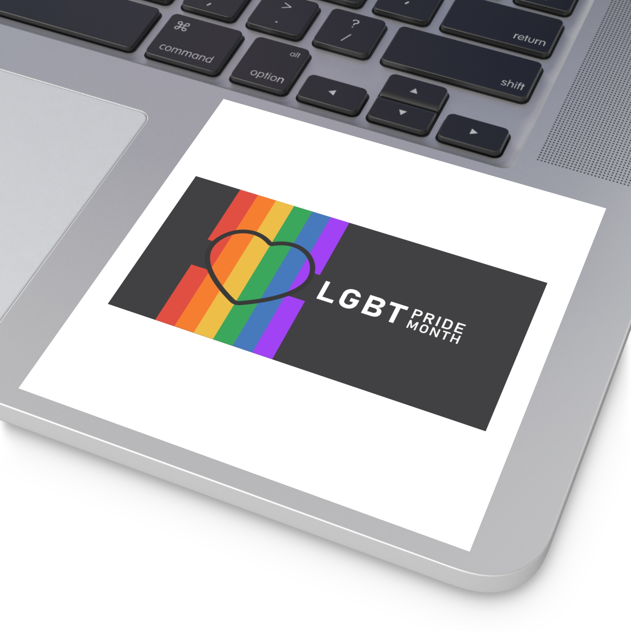Pride Day Lgbtq Bg Laminate Stickers Square - Image 43