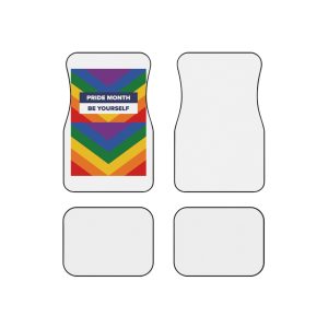 Lgbt Pride Month June Lesbian Gay Bisexual Transgender Lgbtq Flag Rainbow Vector(1)2 Car Mats Set Of 4