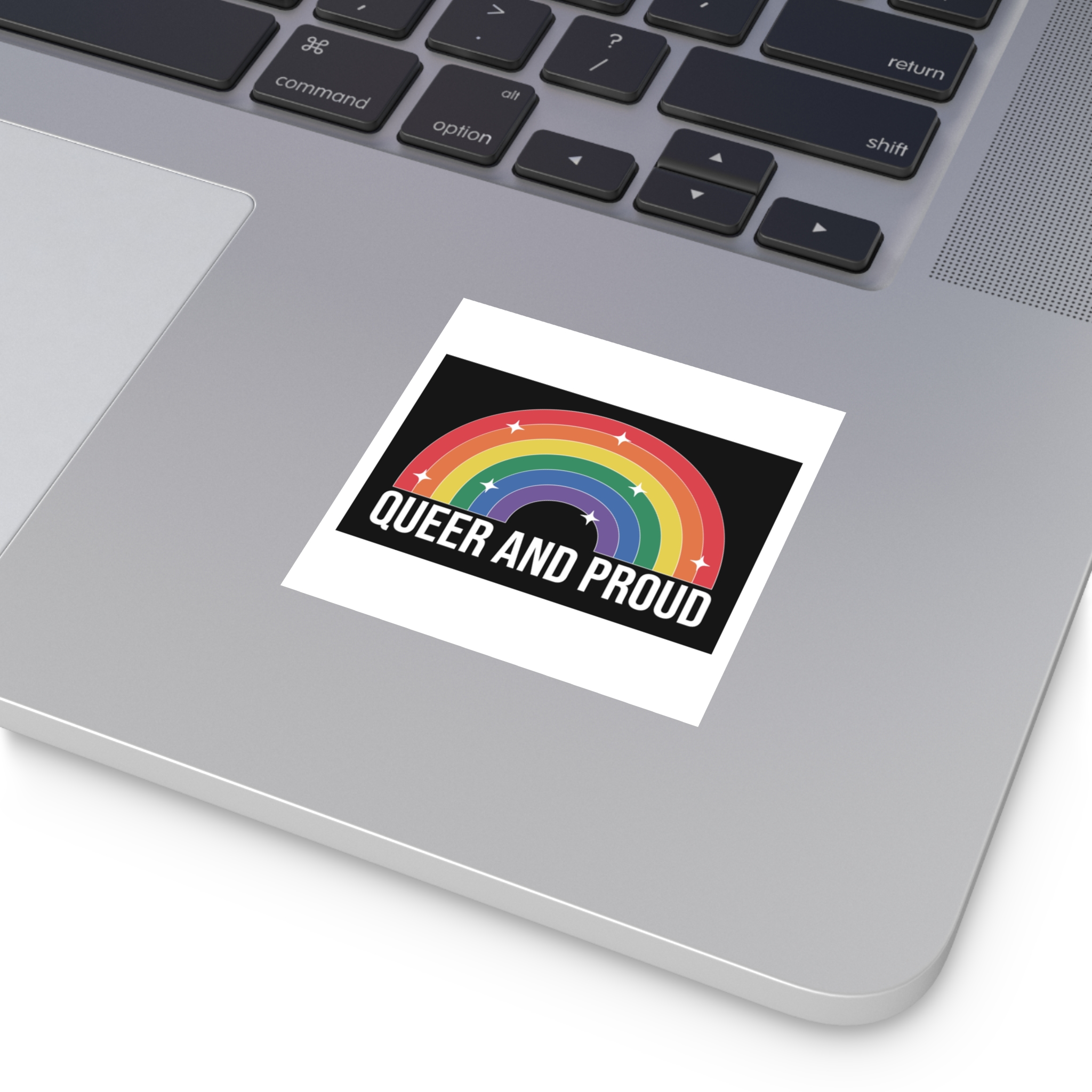 Pride Lgbtq Gay Typography Vector Tshirt Design(3) Laminate Stickers Square - Image 67