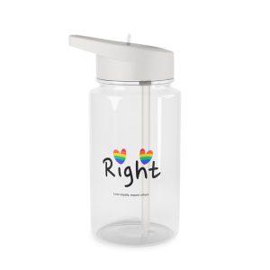 Love Letter Pride Rainbow Lettering Text Writing Pattern Freedom Love Heart Homo Colors Flag Parade(1) Tritan Water Bottle