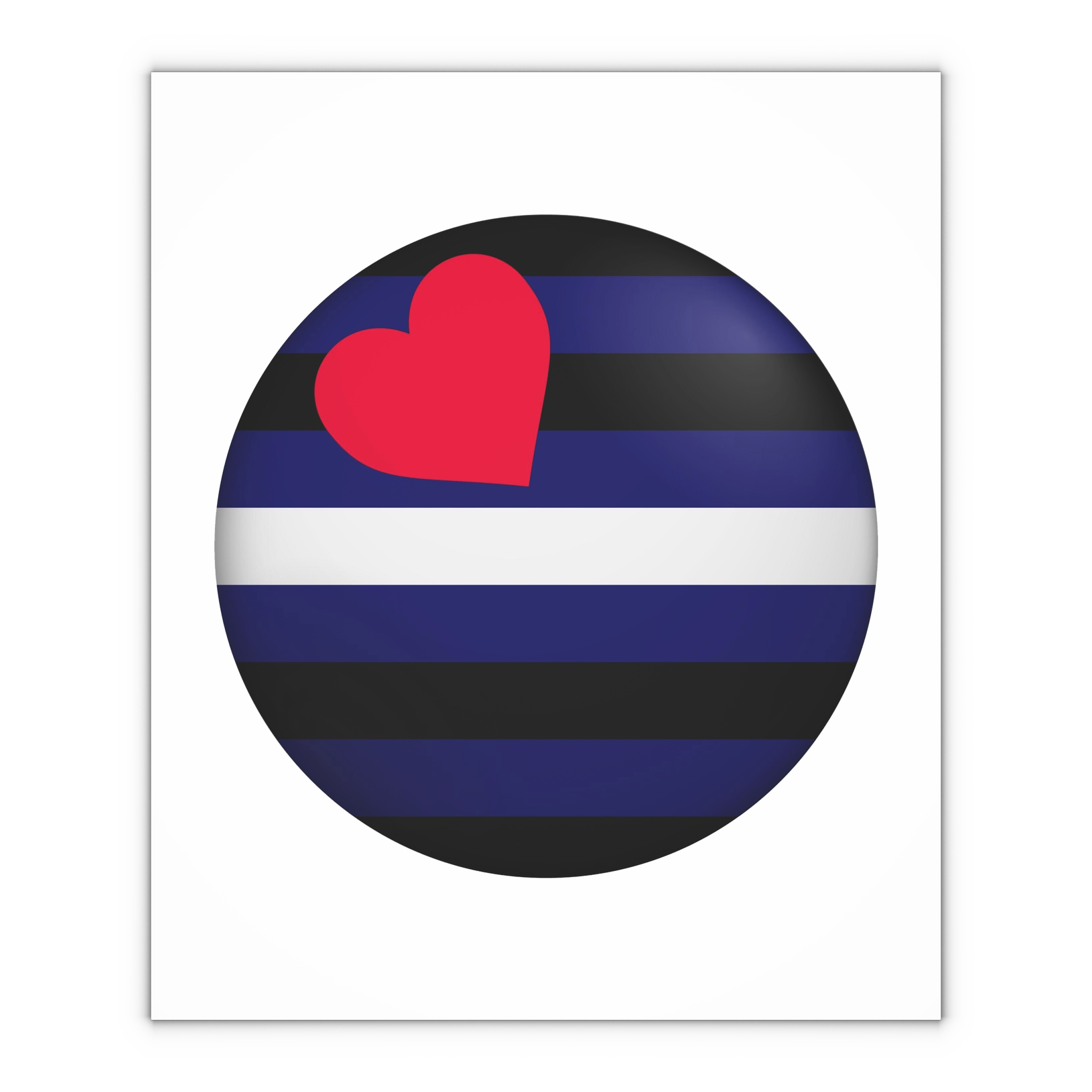 Flag Leather Lgbtq Glossy Circular Flag Button Appearance 3d Icon Design With Depth Gift Wrapping Paper Sheets 1pc - Image 4
