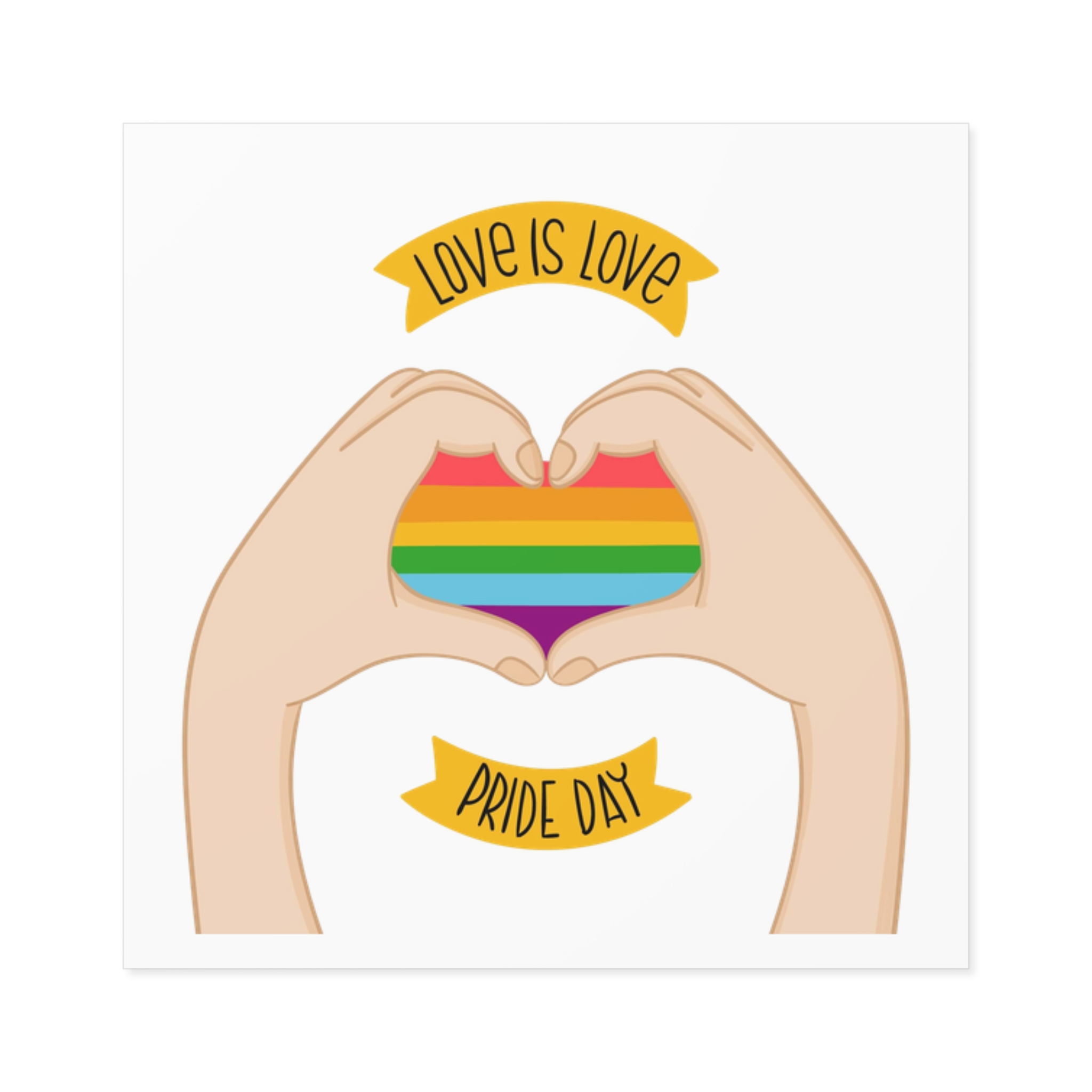 Pride Day Concept(1) Laminate Stickers Square - Image 5