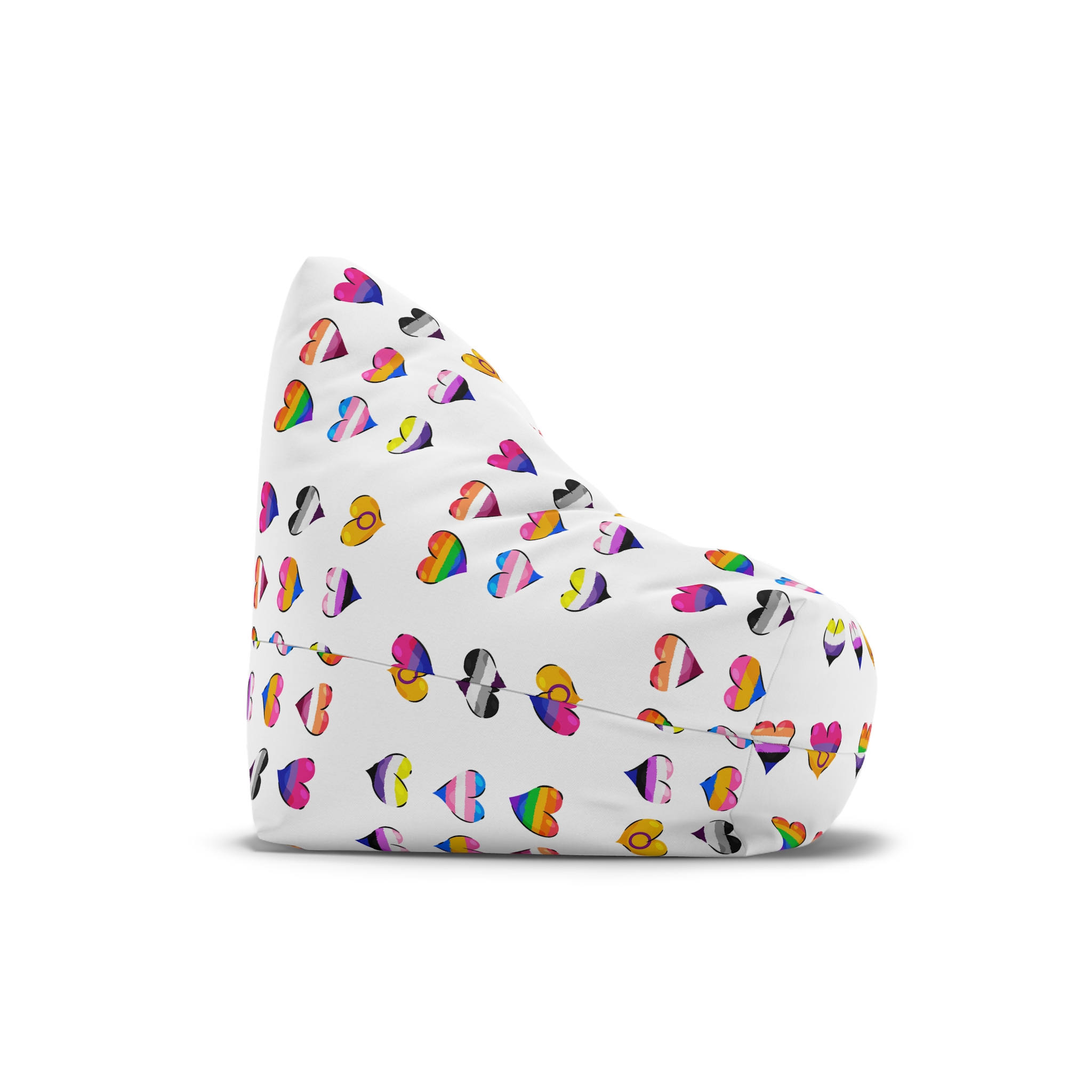 Flat Lgbt Pride Month Flags Collection Bean Bag Chair Cover - Image 3