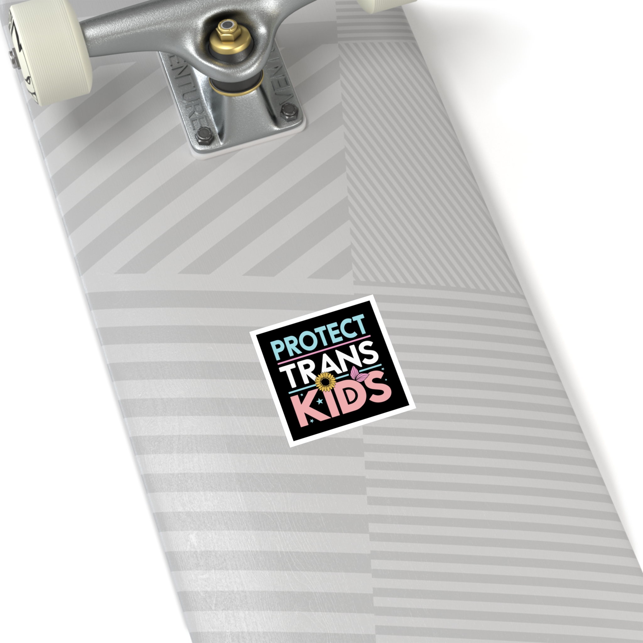 Protect Trans Kids Laminate Stickers Square - Image 4