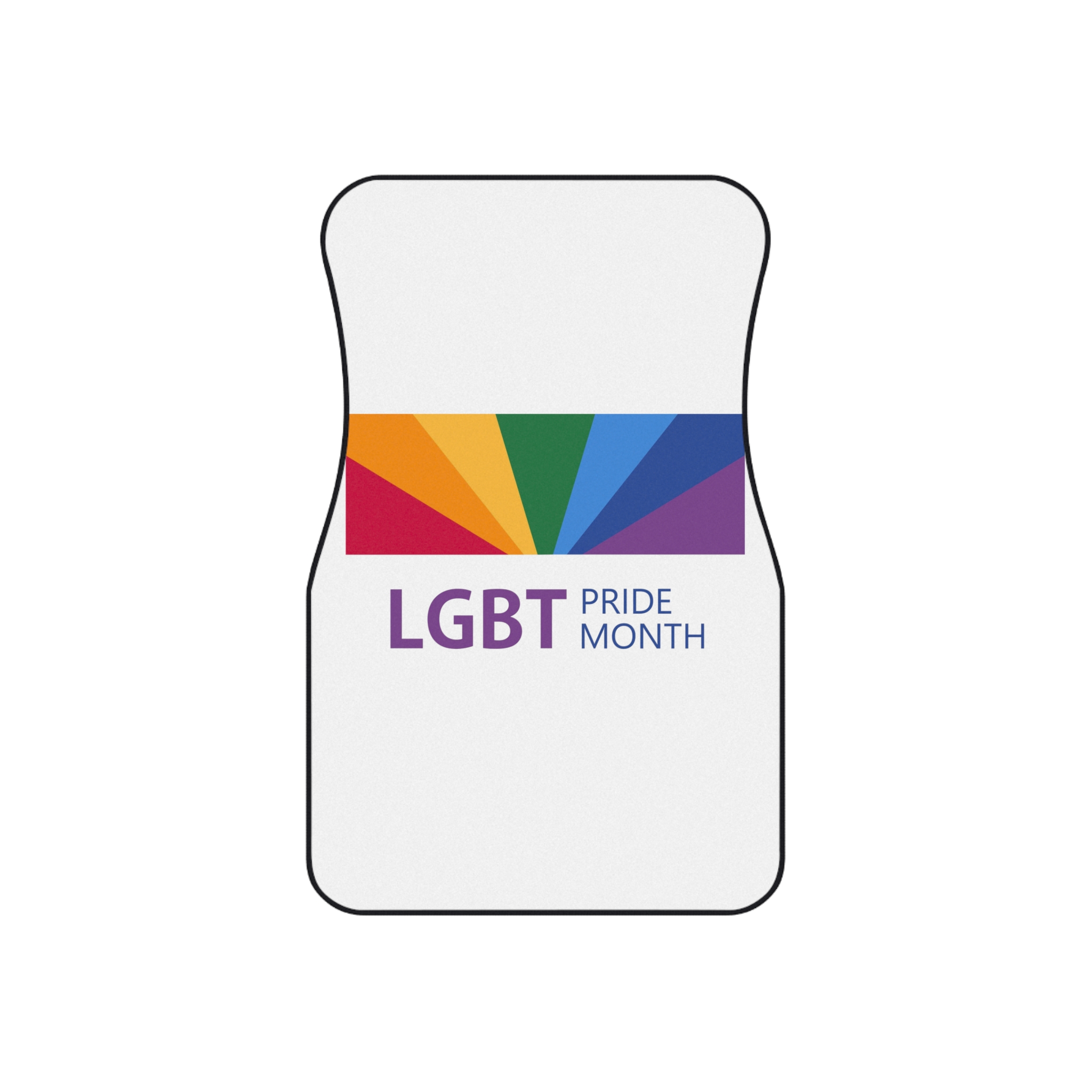 Pride Month Lgbt Horizontal Banner Template Gay Parade Annual Summer Event Car Mats Set Of 4 - Image 2