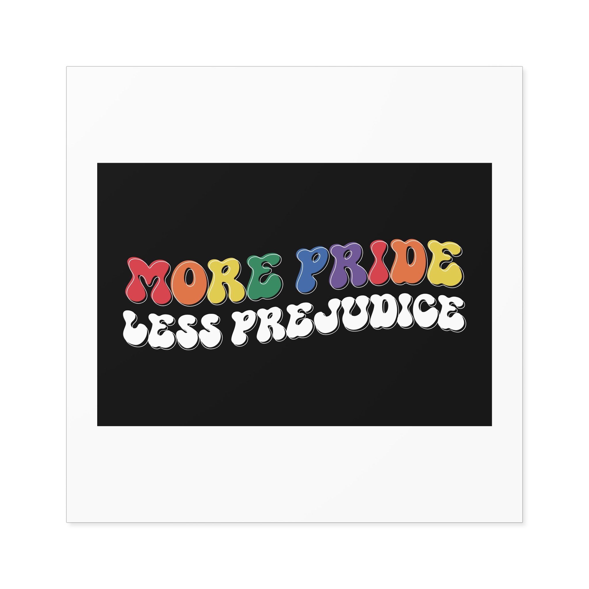 Pride Lgbtq Gay Typography Vector Tshirt Design(11) Laminate Stickers Square - Image 49