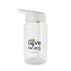 Love Letter Pride Rainbow Lettering Text Writing Pattern Freedom Love Heart Homo Colors Flag Parade(2) (1) Tritan Water Bottle