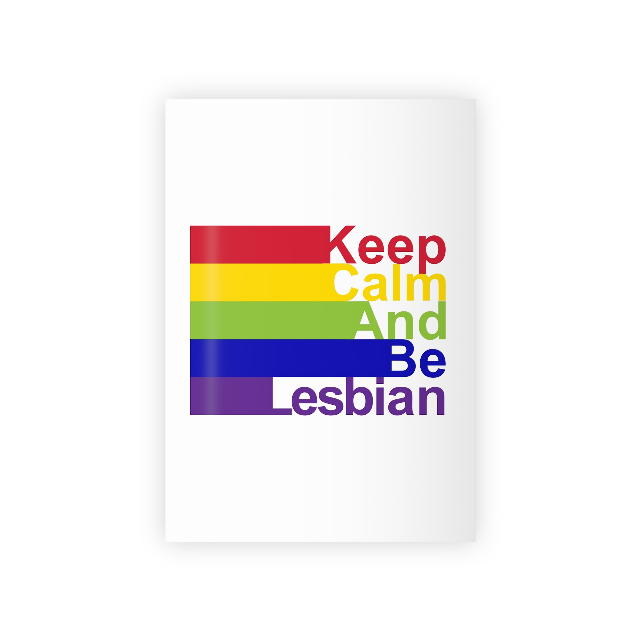Lgbt Concept Motivating Phrase Colors Rainbow Keep Calm Be Yourself Gift Wrapping Paper Rolls 1pc