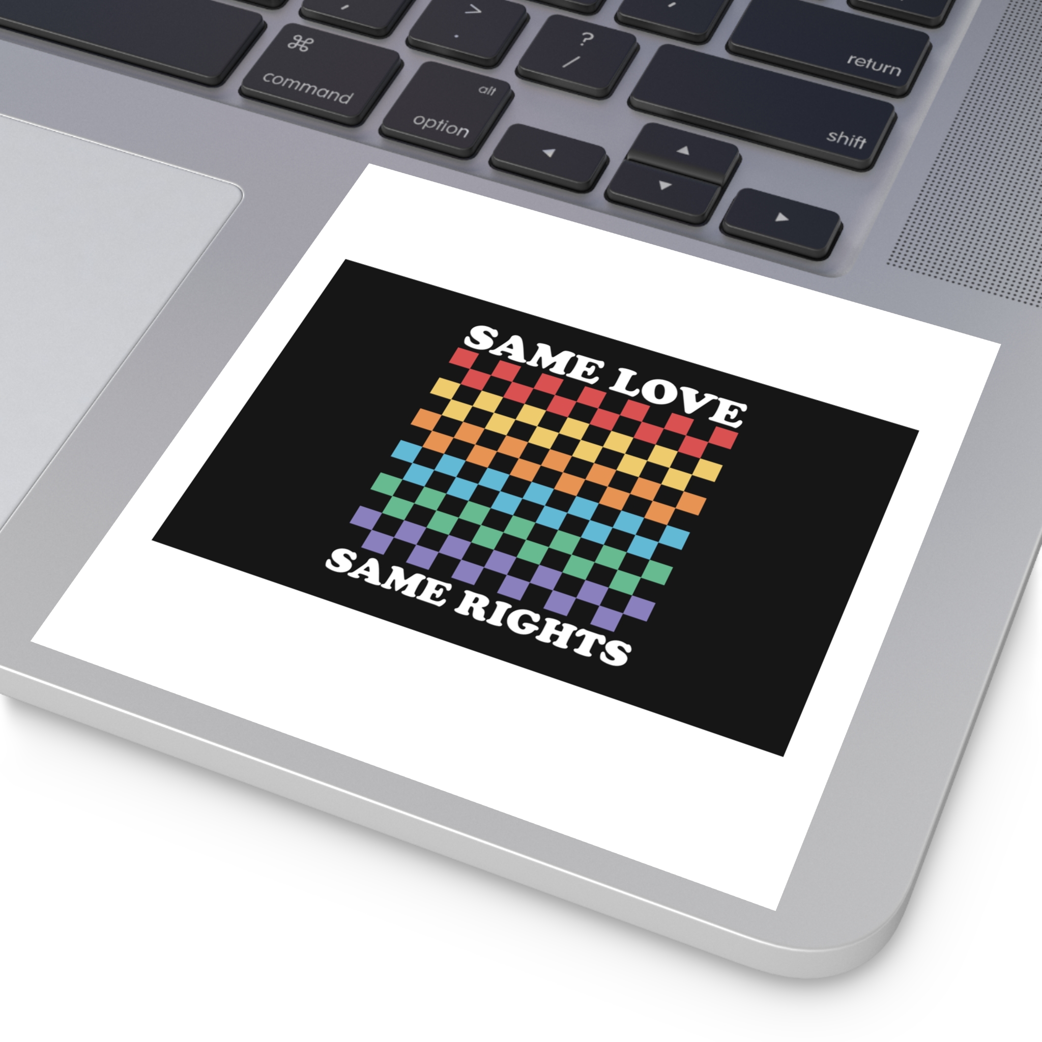Pride Lgbt Gay Typography T Shirt Design Laminate Stickers Square - Image 47