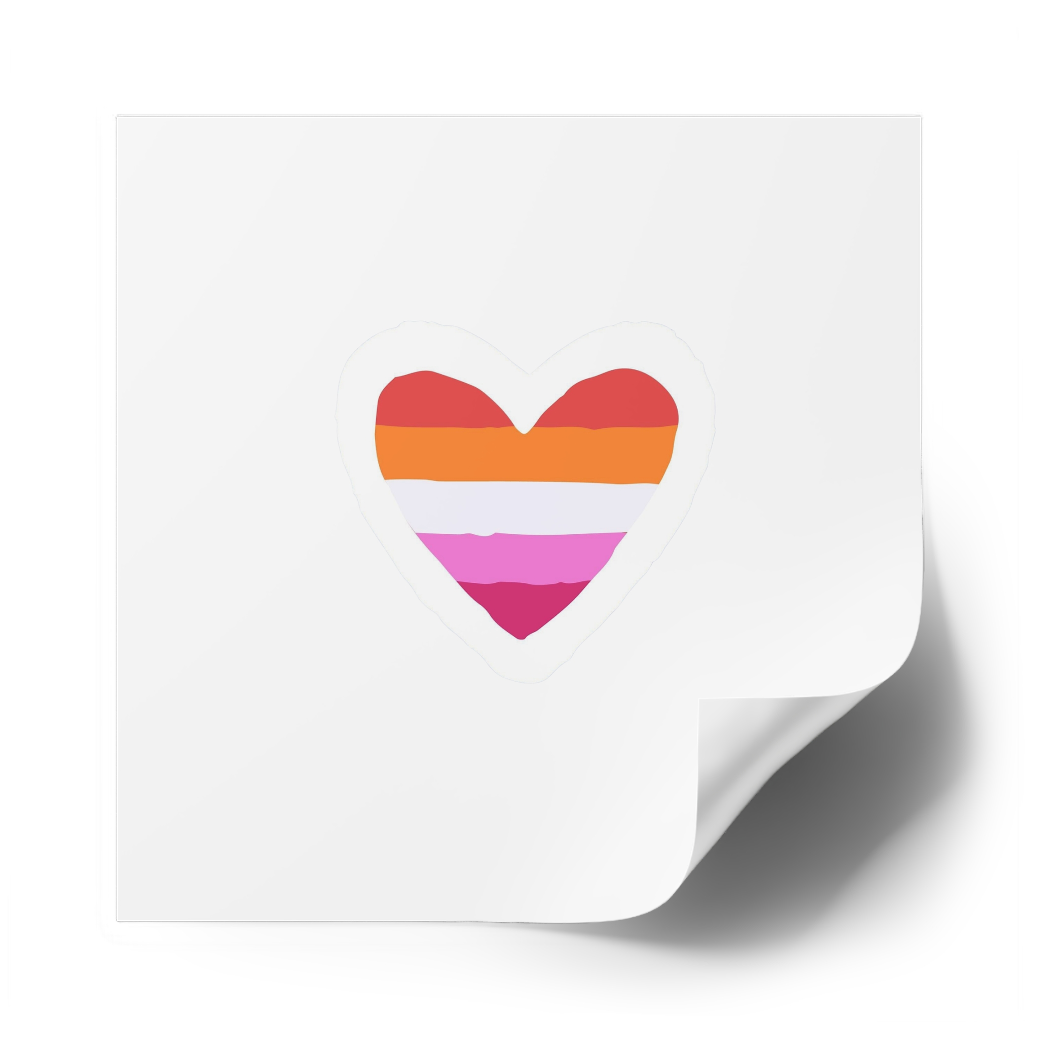 Lgbt Sticker Lgbtq Rainbow Lesbian Flag Heart Shape Acceptance Sexual Orientation Self Determination Homosexual Love Symbol Pride Month Flat Hand Drawn Isolated Vector Illustration Laminate Stickers... - Image 50