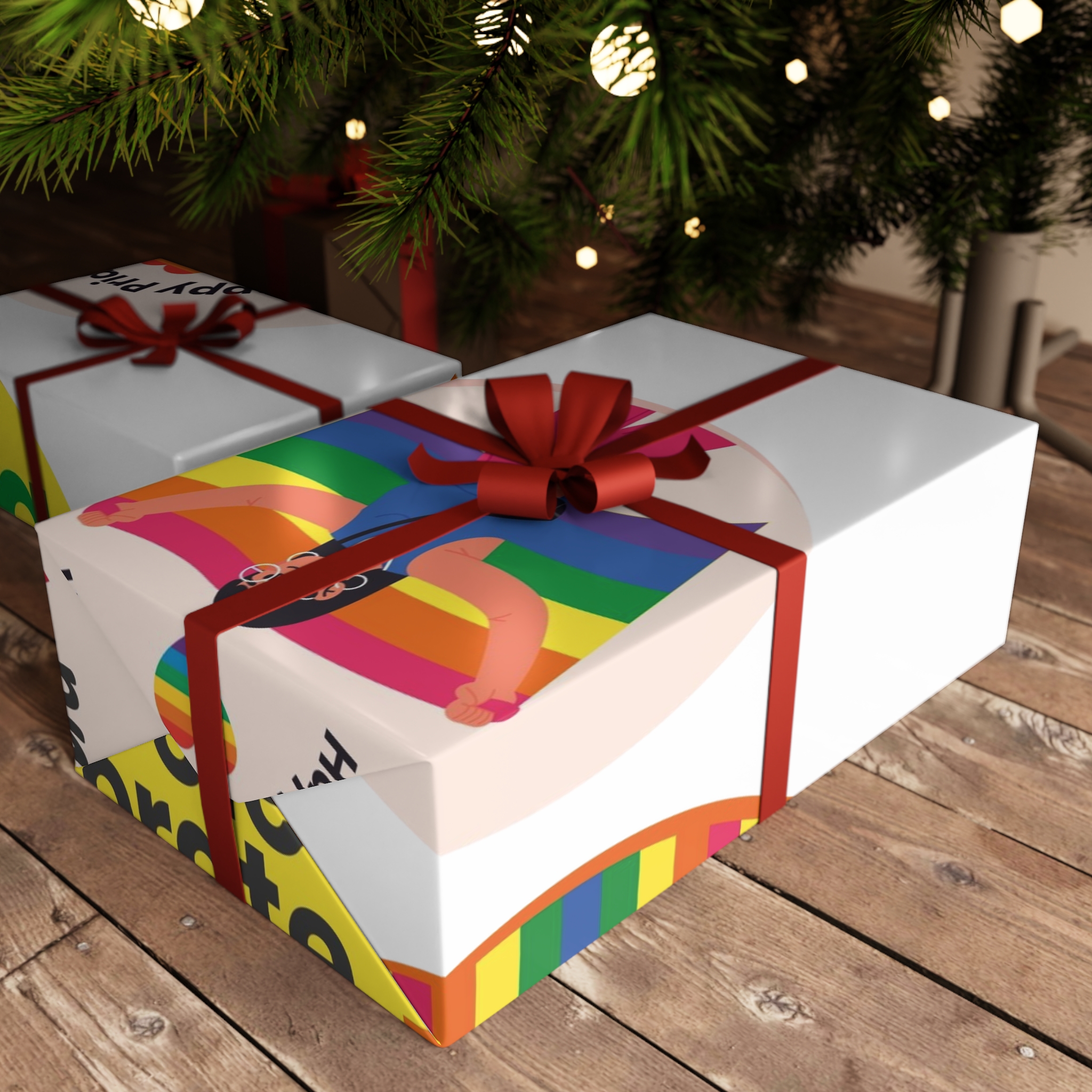 Flat Pride Month Labels Collection (1) Gift Wrapping Paper Sheets 1pc - Image 6