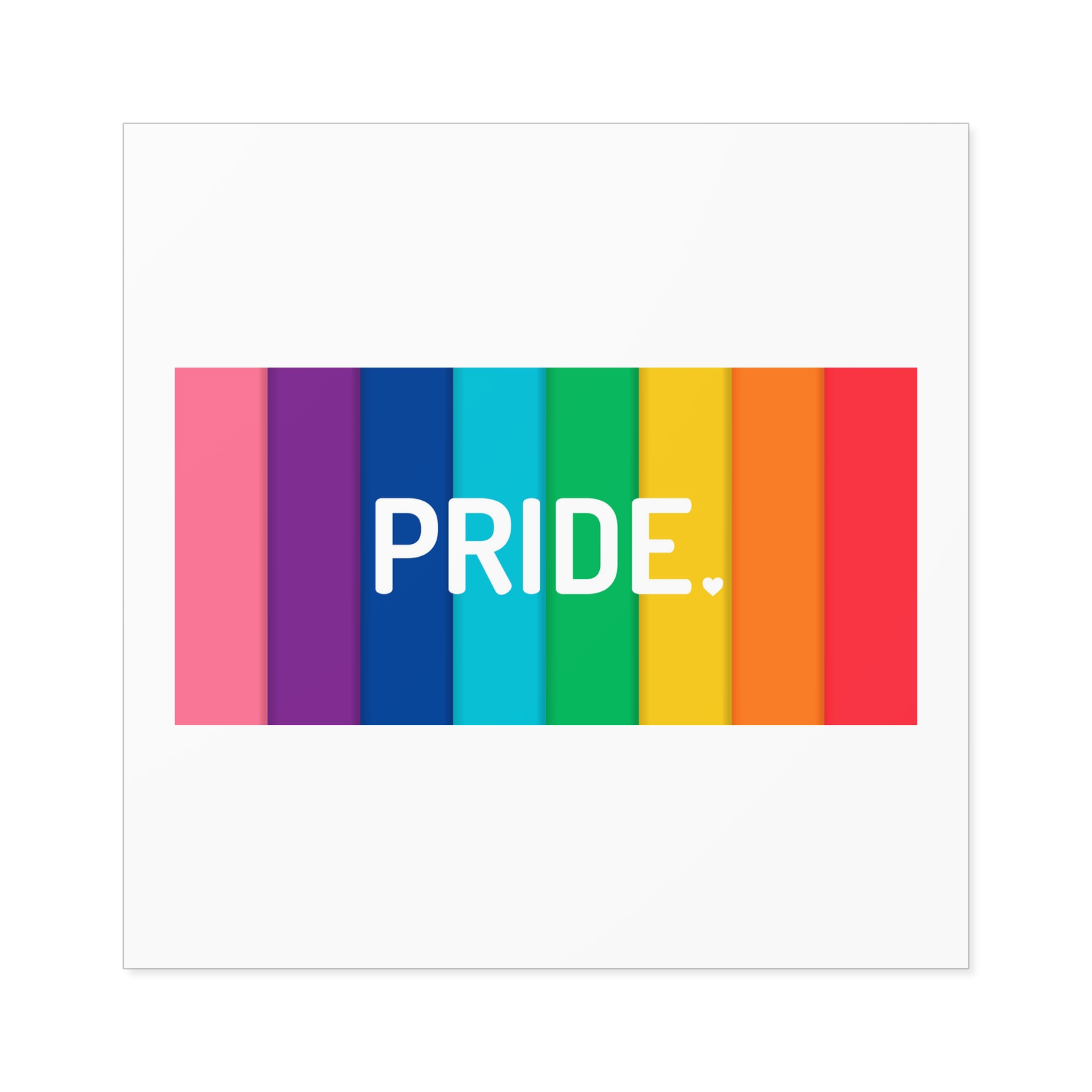 Rainbow Colored Background With Pride Concept Pride Month Laminate Stickers Square - Image 33