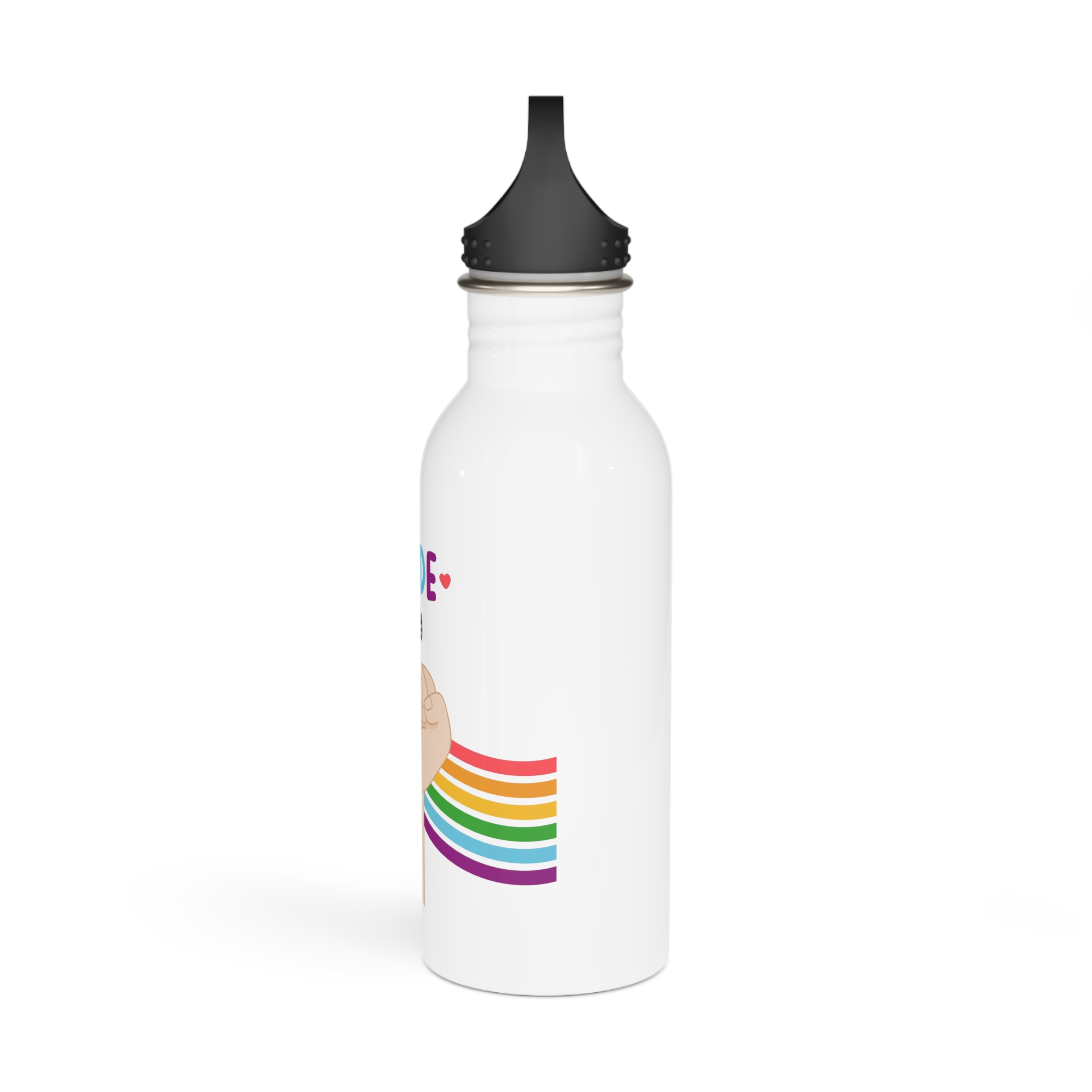Pride Day Concept (2) Stainless Steel Water Bottle - Image 4