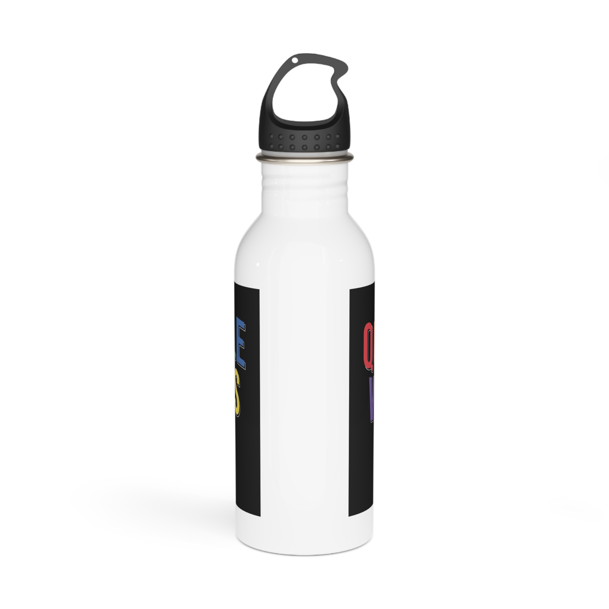 Pride Lgbtq Gay Typography Vector Tshirt Design(12) Stainless Steel Water Bottle - Image 3