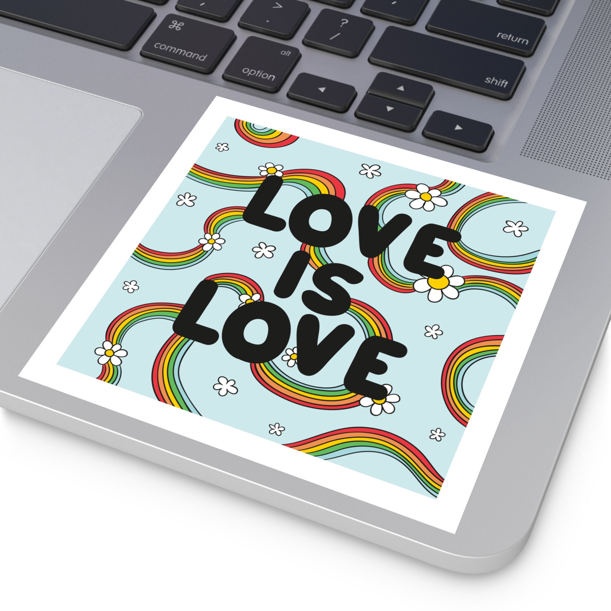 Pride Day Lettering Concept Laminate Stickers Square - Image 47