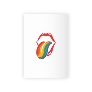 Rainbow Tongue Pop Art Lips Illustration Gift Wrapping Paper Rolls 1pc