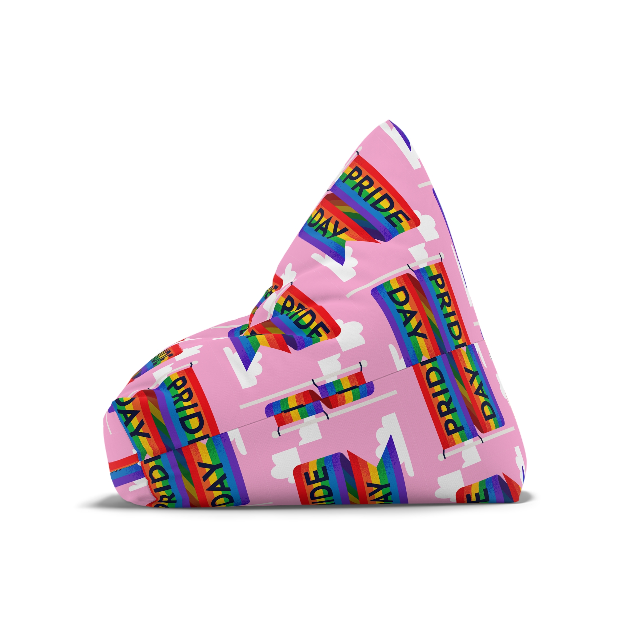 Pride Day Flag Illustration Bean Bag Chair Cover - Image 8