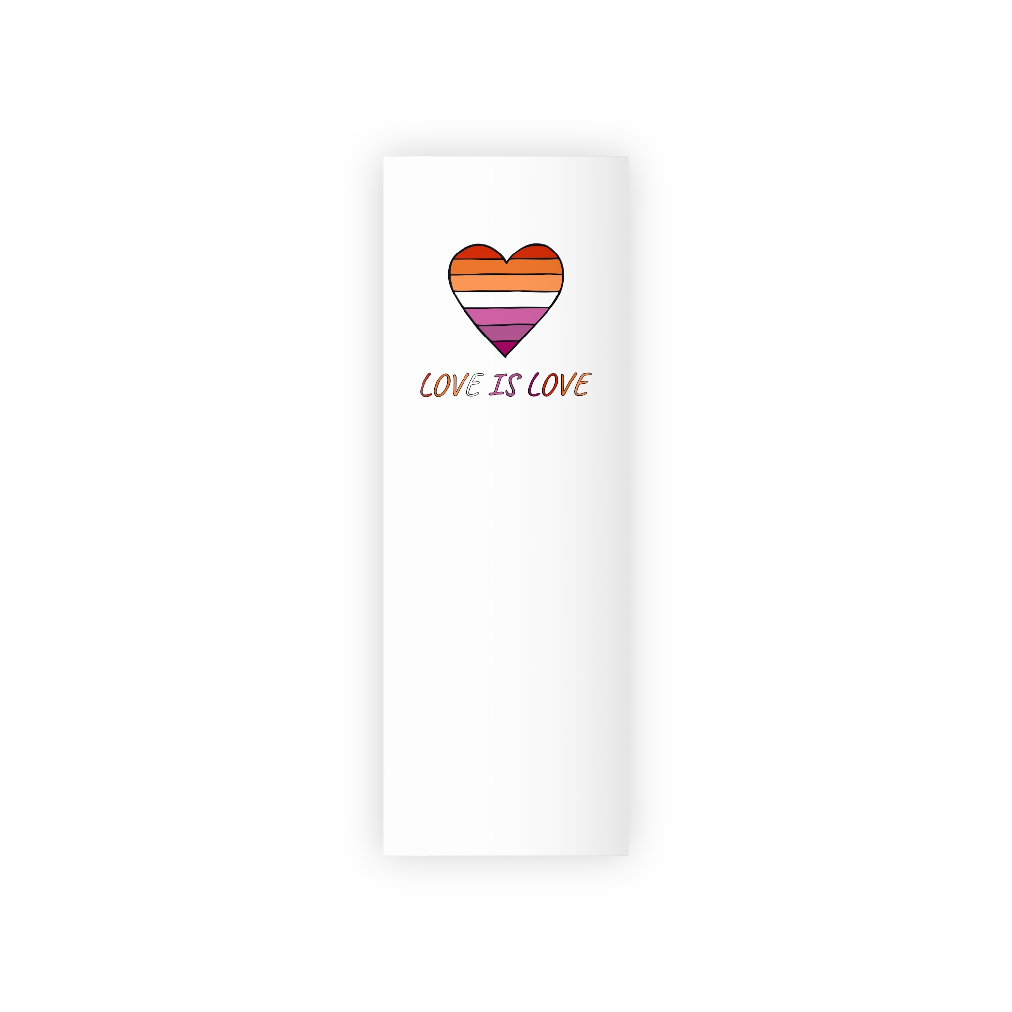 Colorful Heart Shape Lesbian Pride Flag Happy Pride Day Lgbtqia Community Pride Month Vector Hand Drawn Doodle Posters Stickers Logo Cards(1) Gift Wrapping Paper Rolls 1pc - Image 5