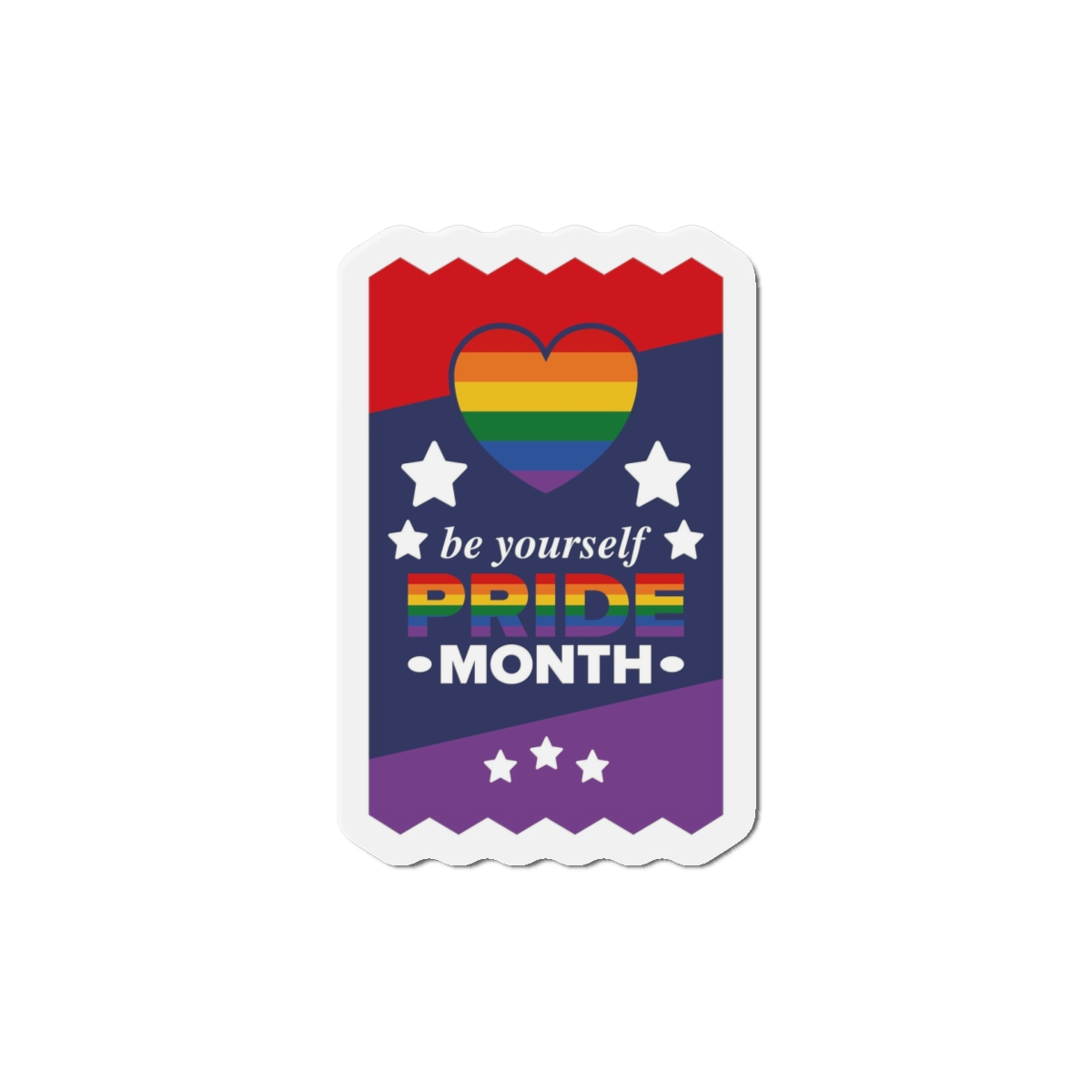 Lgbt Pride Month June Lesbian Gay Bisexual Transgender Love Lgbtq Flag Rainbow Vector Die Cut Magnets - Image 10