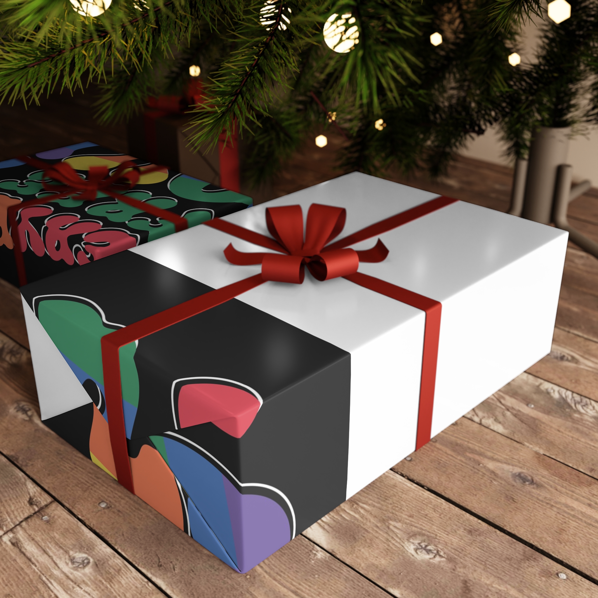 Pride Lgbt Gay Retro Tshirt Design Gift Wrapping Paper Sheets 1pc - Image 3