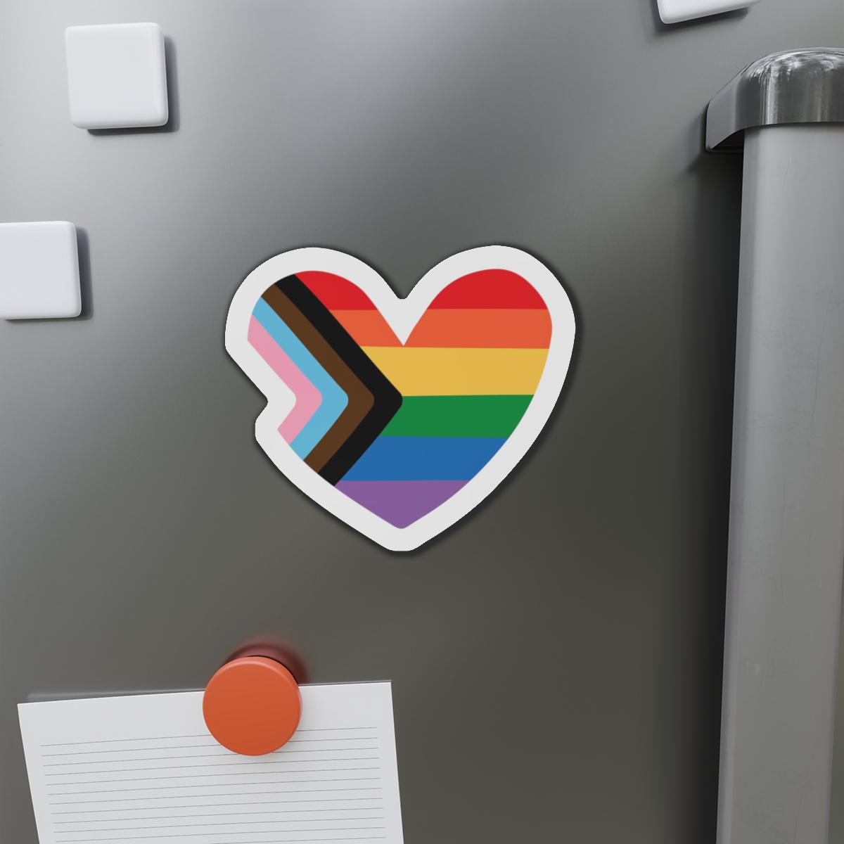 Vector Lgbt Lgbtqia New Flag Rainbow Heart Die Cut Magnets - Image 14