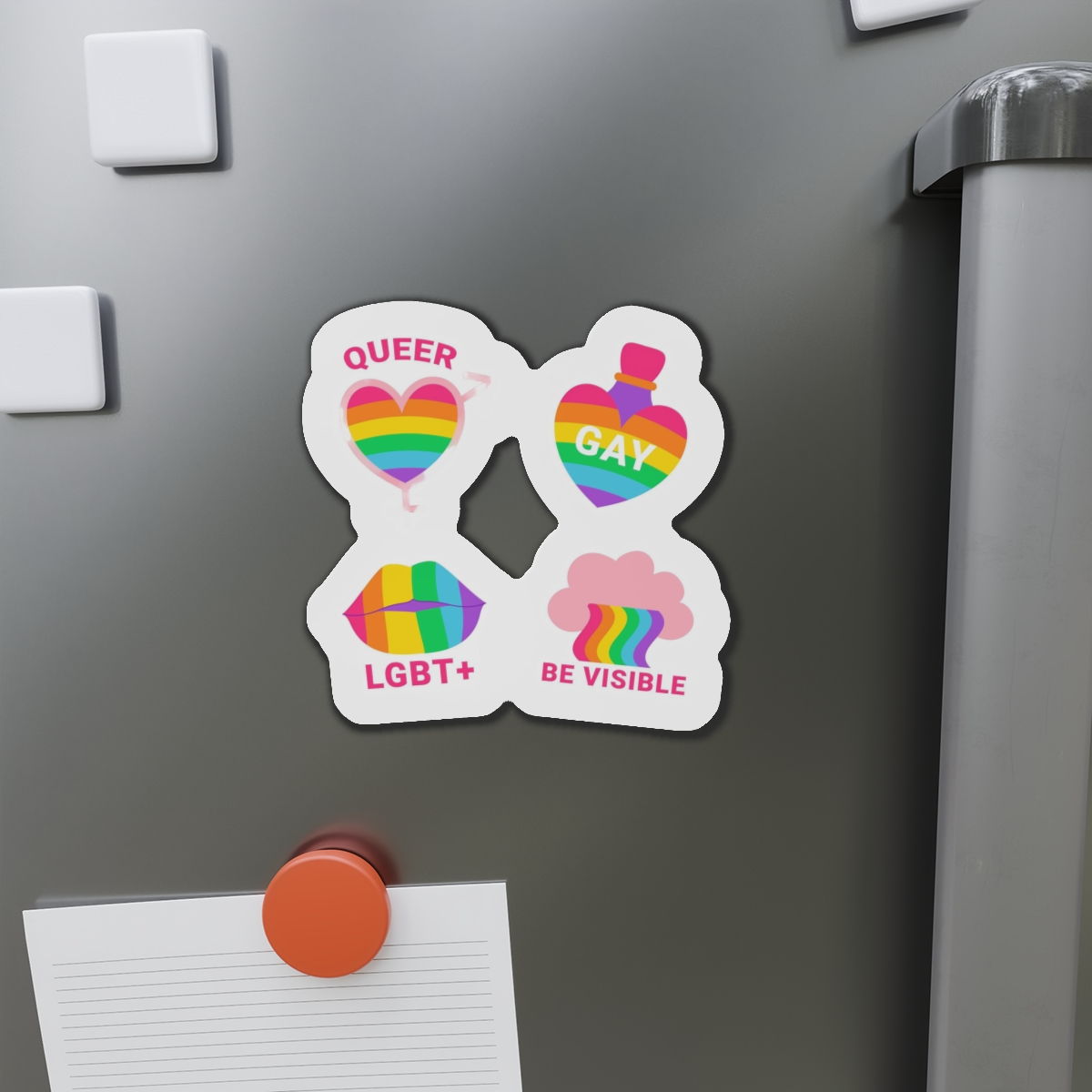 Flat Labels Collection Pride Month Celebration (2) Die Cut Magnets - Image 14